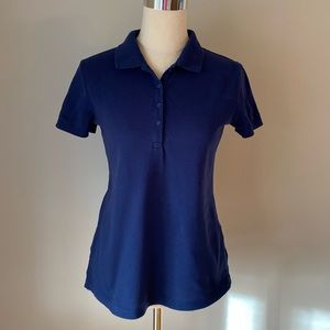 Croft & Barrow - The Classic Polo - short sleeved navy blue shirt